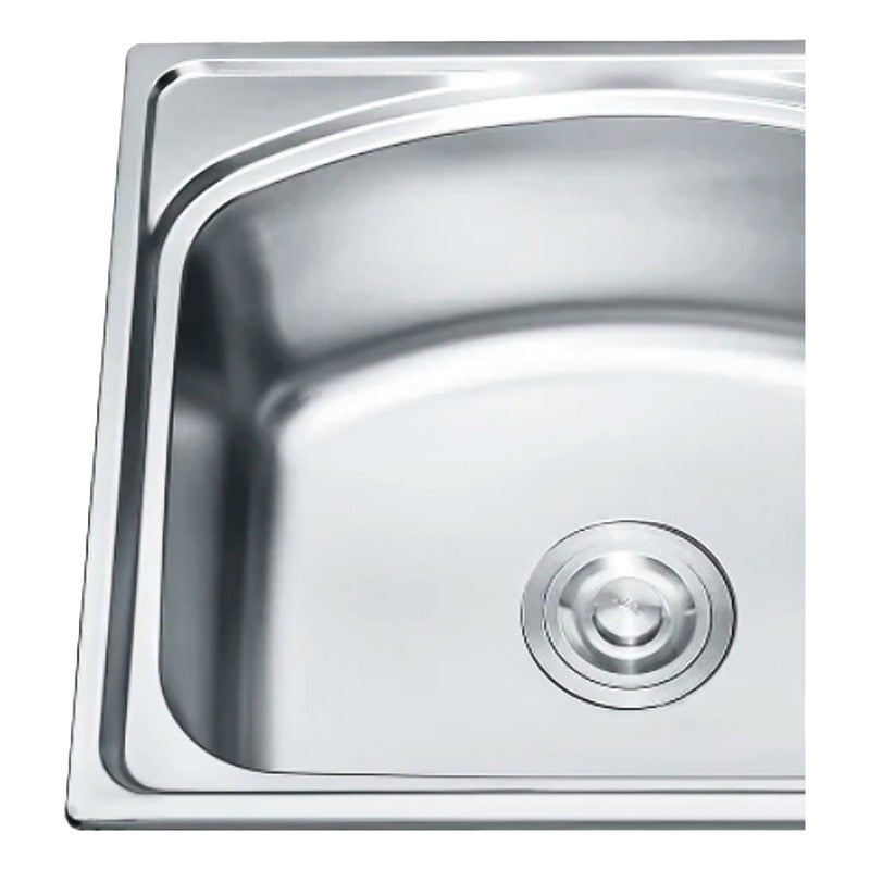 Lavaplatos Clasico 46x42 Sobrepuesto De Acero Inoxidable