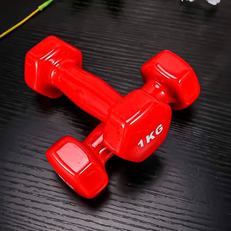 Pesa Mancuerna 1kg C/u Antideslizantes 2kg Vinilo Ejercicios