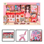 Casa Con Muñecas Y Accesorios Con 2 Muñecas De Qier Journey