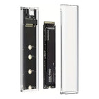 Cofre Ssd M.2 Usb C A Usb 3.1 Case Pcie Nvme 10gbp Acrílico