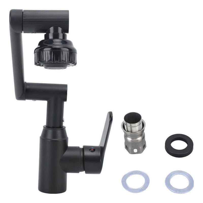 Llave Lavamanos Monomando Giratoria 360 Acero Inoxidable