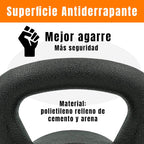 Kettlebell Set 3 Pesas Rusas 2.5/4.5/7 Kg Con Base Boomfit