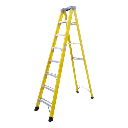 Escalera Fibra De Vidrio Industrial 2.4mts 8 Peldaños 150kg