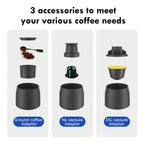 Maquina Cafe Espresso Portatil Manual 3 En 1 Capsulas