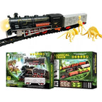 Juguete Tren Y Dinosaurio Electrico 32 Pcs Vagones Rieles