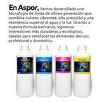 Pack 4 Tinta Sublimacion Universal Impresoras Epson 500ml