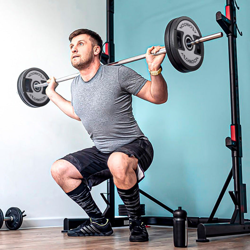 Set 2 Discos Olímpicos 20kg C/u Profesional Pesas Engomado