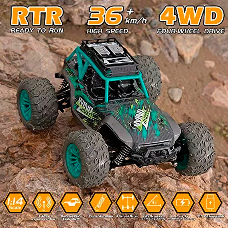 Auto A Control Remoto Offroad Wind Speed 2.4ghz Rustico