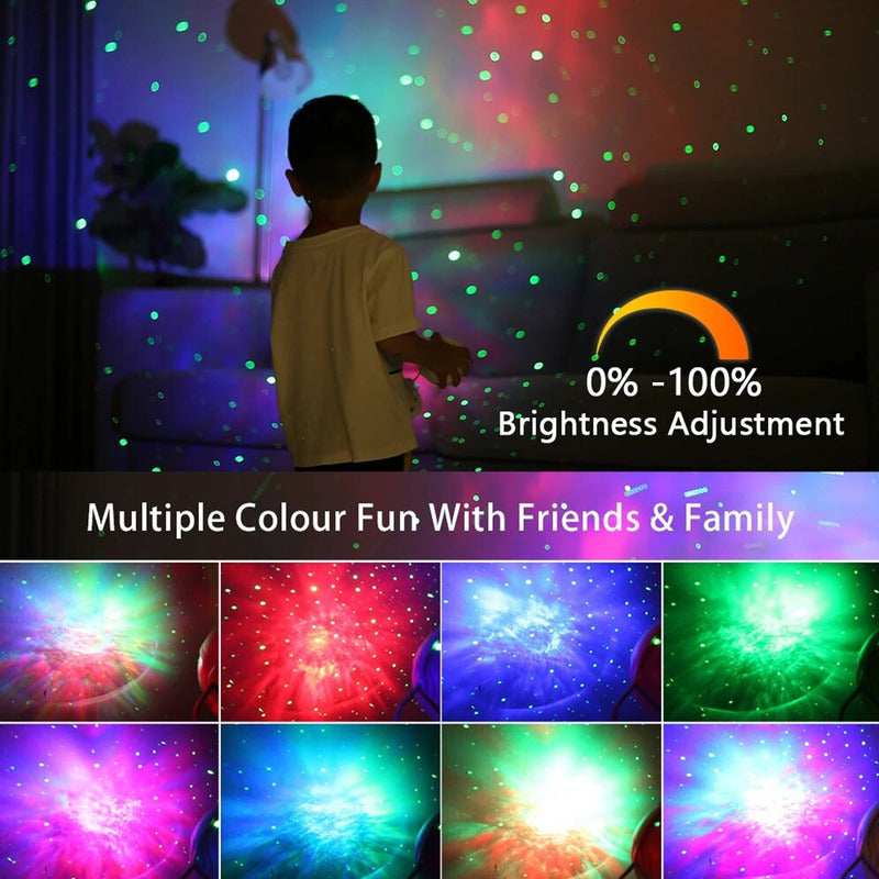 Lampara Astronauta Sentado Led Proyector Galaxia Estrella