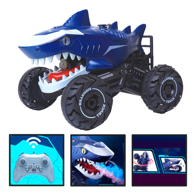 Auto A Control Remoto Off Road Tiburon Robot Acrobatico