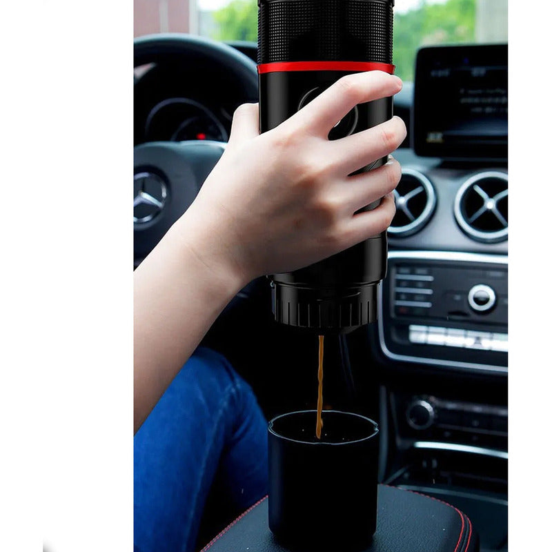 Cafetera Portatil 3 En 1 Capsulas Café Molido Usb Auto