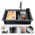 Lavaplatos Cascada Lavavasos Llave 2 Modos 75x46 Acero Inoxidable