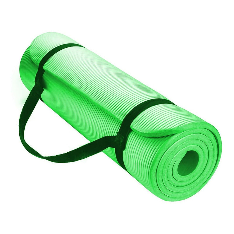 Mat Yoga 10 Mm Alfombra Resistente Gruesa Varios Colores