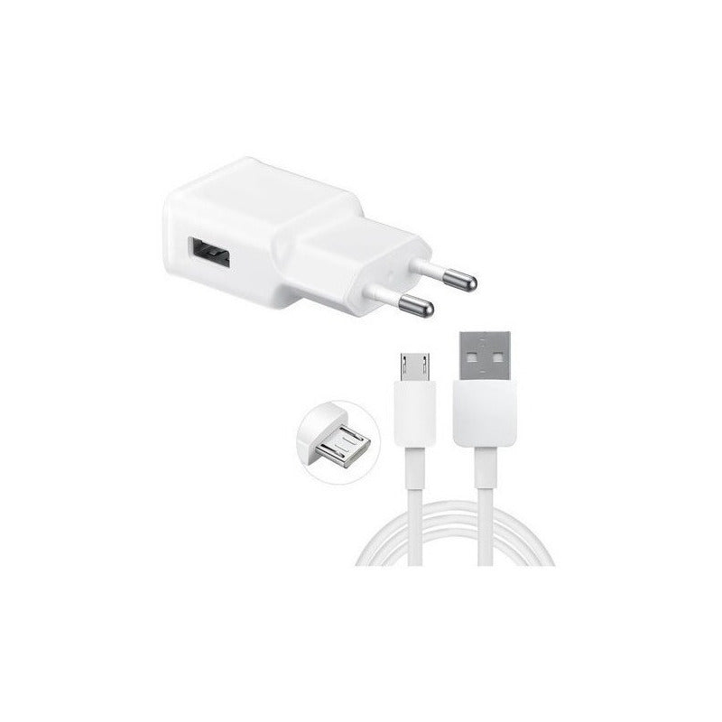 Cargador Micro Usb 2.0 A Carga Normal Incluye Cable De 1m