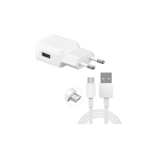 Cargador Micro Usb 2.0 A Carga Normal Incluye Cable De 1m