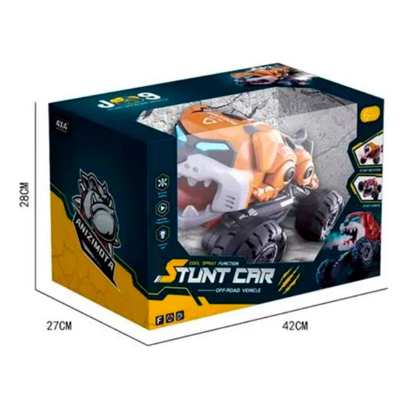 Auto a Control Remoto Bulldog Piruetas Humo Musica 360° 4x4