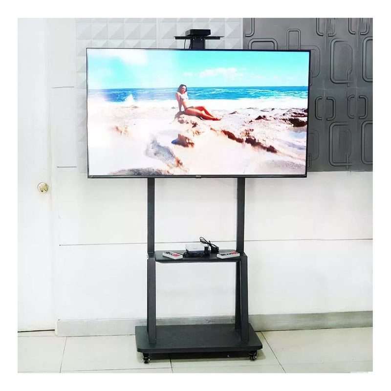 Soporte Tv Grande 60 A 100 Pulgadas Movil Ruedas Pedestal