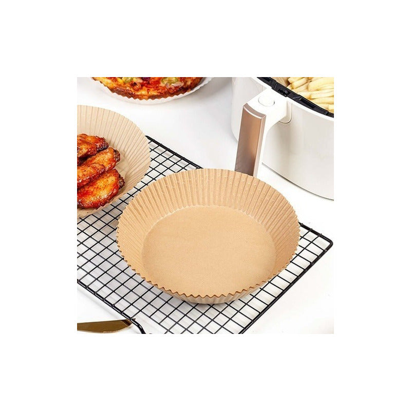 50 Forros Airfryer Papel Antiadherente Freidoras Desechable