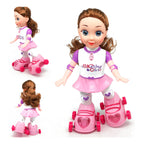 Juguete De Simulacion Muñeca Patinadora Electrica Con Luces