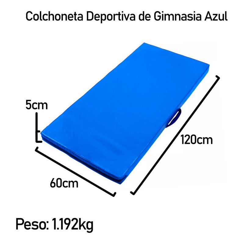 Colchoneta Deportiva Boomfit Ecocuero 120x60x5cm Densidad 80