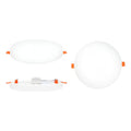 Pack 5 Foco Plafon Embutido 9w Sin Bordes Redondo Luz Fria