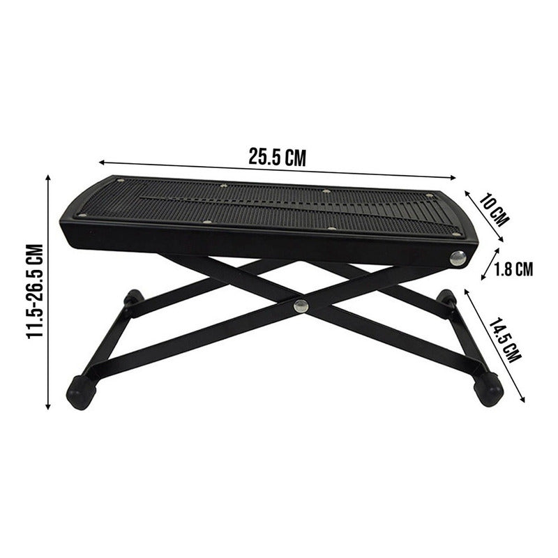 Apoya Pie Guitarra Para Tocar Bajo Ukelele Soporte Plegable