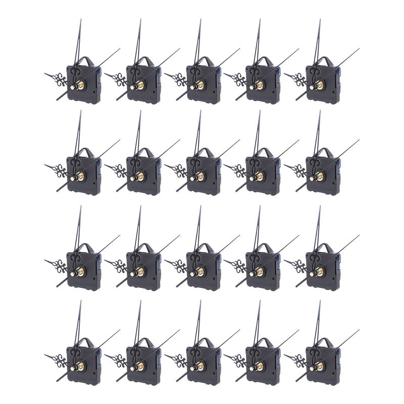 20 Mecanismo Reloj Módulo 16mm Tribal Silencioso Manecillas