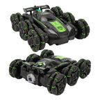 Auto De Acrobacia Rc Stunt Car 6 Ruedas Luz Sonido 2.4ghz