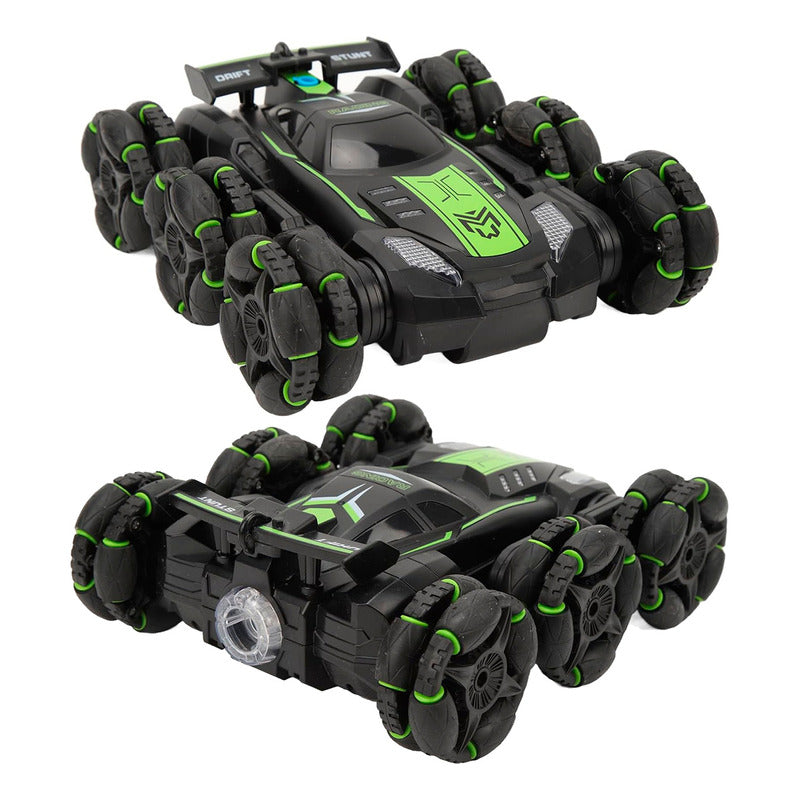 Auto De Acrobacia Rc Stunt Car 6 Ruedas Luz Sonido 2.4ghz