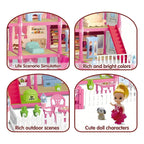 Casa De Muñecas Pista Auto Luxury Villas Con Muñeca 254 Pcs