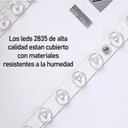 Foco Plafon Led Redondo Sobrepuesto 36w Luz Fria Madera