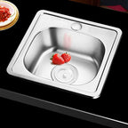 Lavaplatos Empotrado 38x38 Clasico Acero Inoxidable Cromado