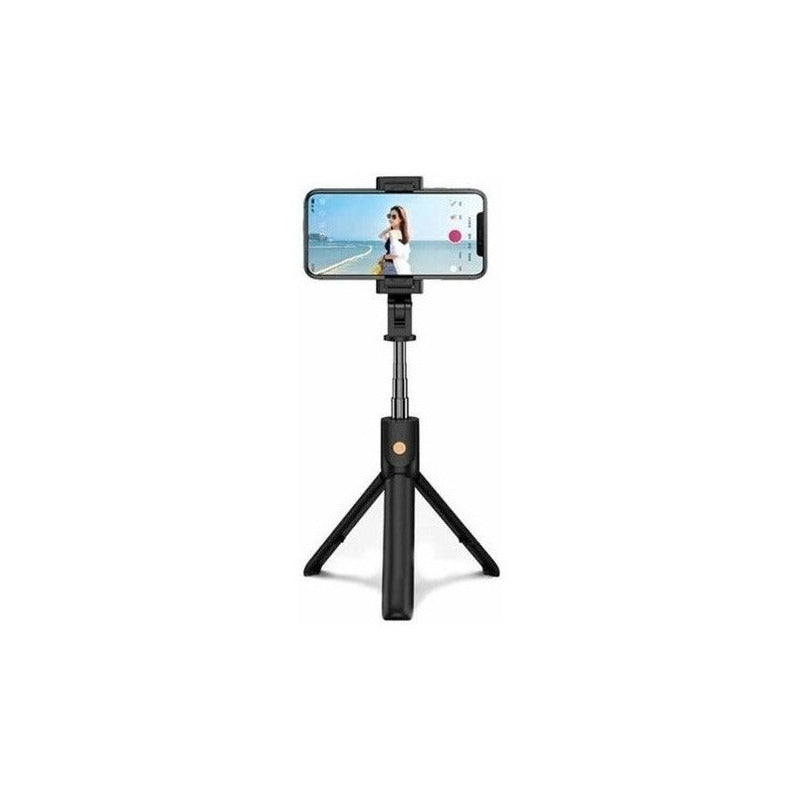Baston Selfies Bluetooth 2 En 1 Tripode K07 Soporte Plegable