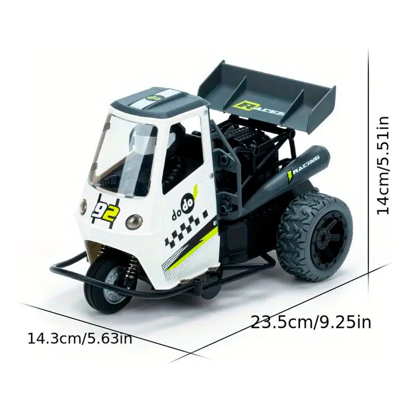 Motocicleta 3 Ruedas Rc Alta Velocidad 2.4ghz Modo Rtr