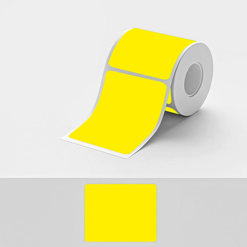 Etiquetas Adhesivas Térmicas 100x150mm Rollo 500u Amarillo