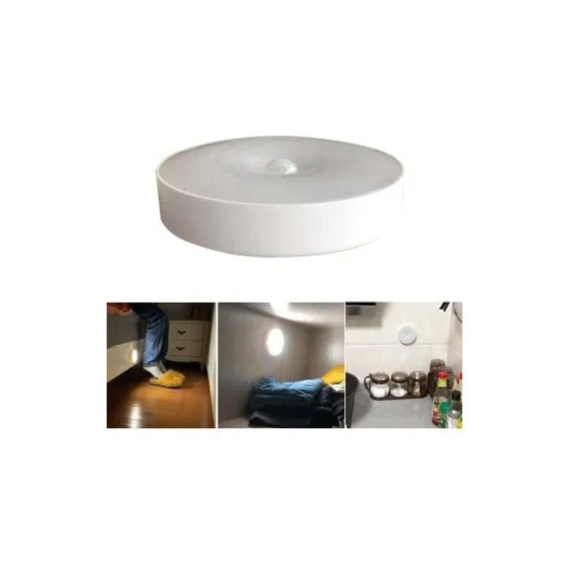 Luz Emergencia Recargable Led Con Sensor De Movimiento Y Luz
