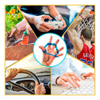 Set Hand Grip Ejercitador Manos Y Antebrazo Fitnics 10-60 Kg