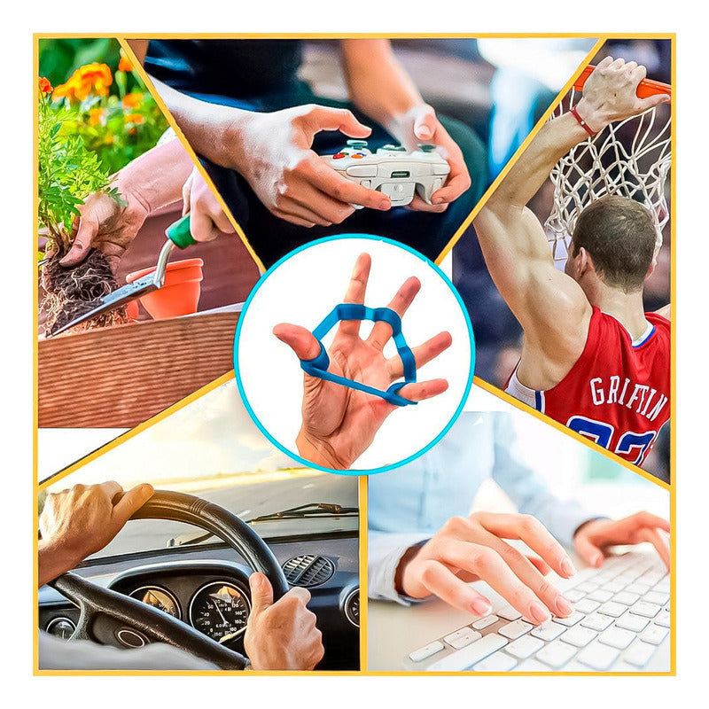 Set Hand Grip Ejercitador Manos Y Antebrazo Fitnics 10-60 Kg