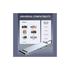 Hub Usb Tipo C 12 En 1 Docking Station Notebook Multipuerto