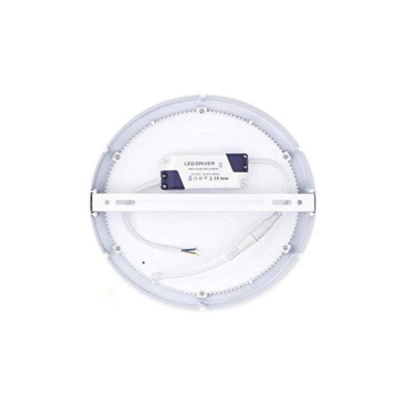 Foco Panel Led Plafon Sobrepuesto Redondo 18w Luz Blancofria
