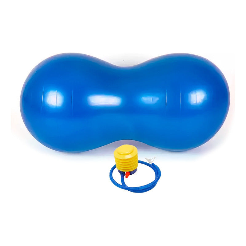 Pelota Ovalada Pilates Mani 45x90cm Yoga Inflador Incluido