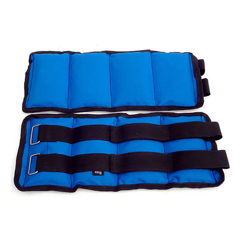 Par De Pesas Tobillera Y Muñeca 4kg C/u (total 8kg El Par)