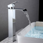 Llave Lavamanos Monomando Cascada Baño De Lujo Acero