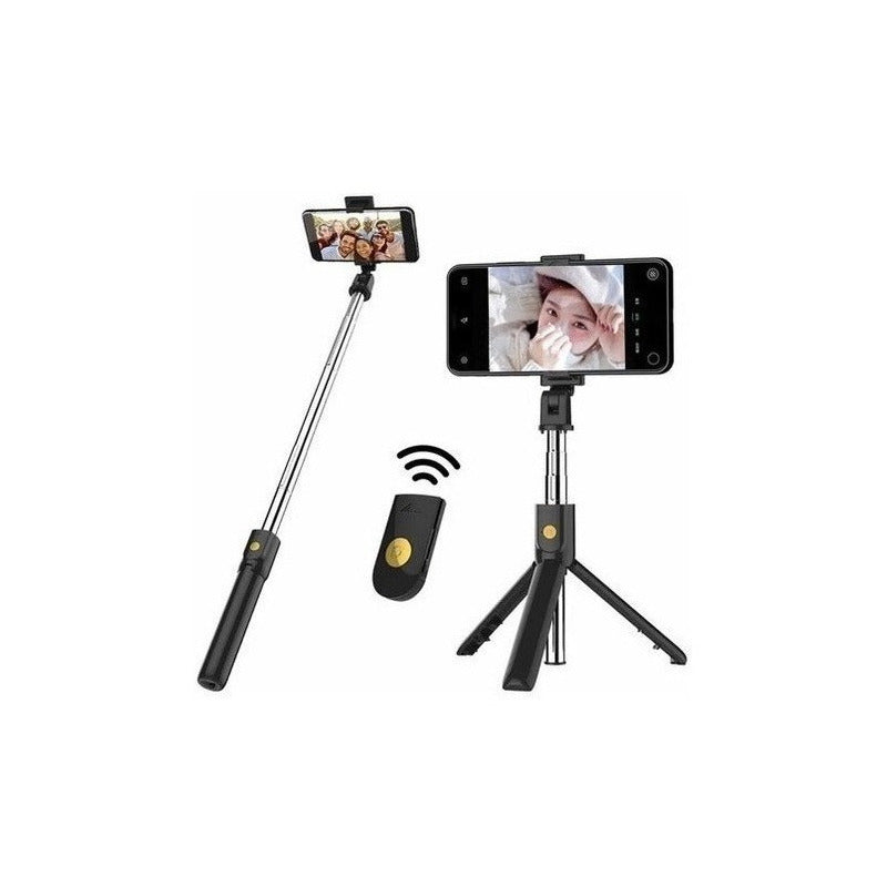 Baston Selfies Bluetooth 2 En 1 Tripode K07 Soporte Plegable