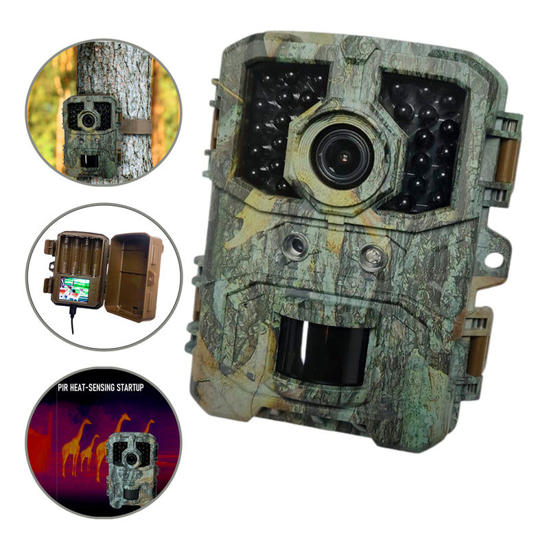 Cámara Caza Nocturna Ip66 Rastreo 36mp 4k Video Full Hd