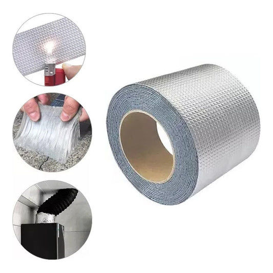 Sellador De Techo Cinta Butilo Impermeable Adhesiva 10mt X 100mm