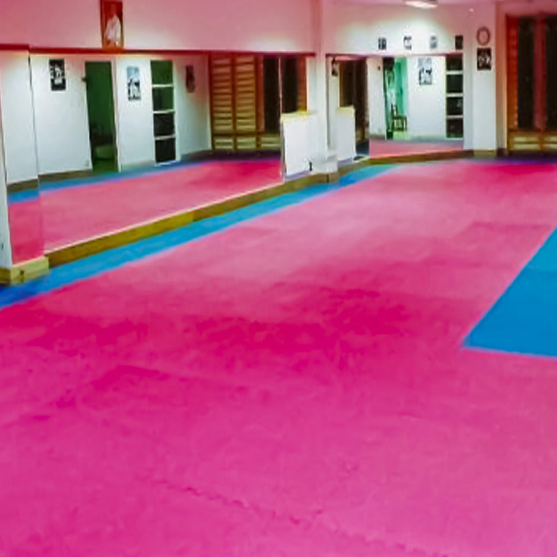 Pack 4 Plancha Tatami 100cm X 100cm X 4cm Rojo Y Azul