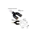 Adaptador Audio Microfono 2 X 1 Auxiliar 3.5mm Para Pc