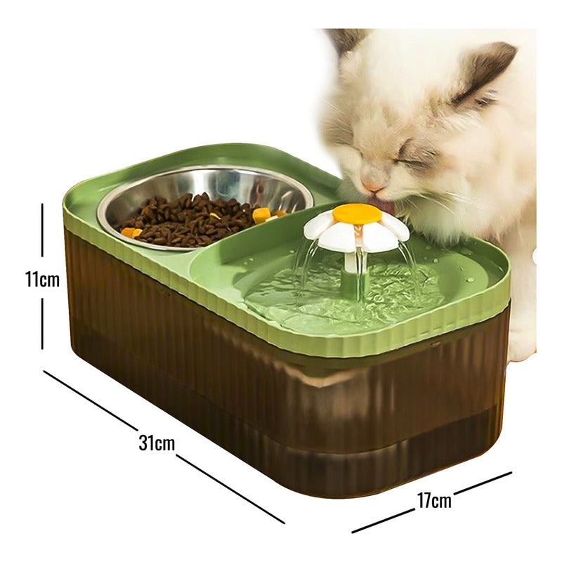 Bebedero Eléctrico De Agua Alimentador Para Gatos Y Mascotas