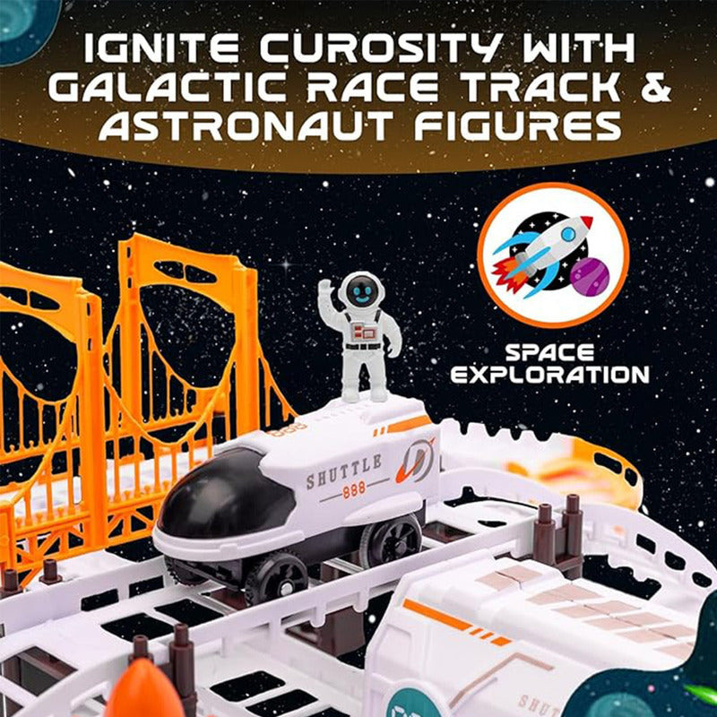 Pista De Autos Espacial Astronauta Juego Para Niños 31 Pcs